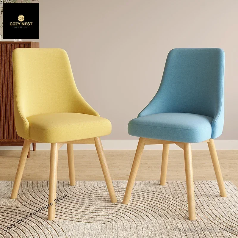 Dining chair Home dining table and chairs Comfortable sedentary fabric chair Backrest mahjong chair Simple solid wood restaurant
Dining chair Home dining table and chairs Comfortable sedentary fabric chair Backrest mahjong chair Simple solid wood restaurant