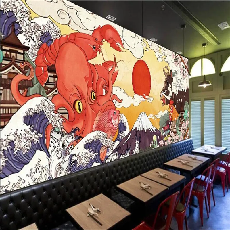 Japanese Ukiyo-e Works Cuisine Store Sushi Restaurant Wall Paper Sunwind Homestay Industrial Decor Background Mural Wallpaper 3D
Japanese Ukiyo-e Works Cuisine Store Sushi Restaurant Wall Paper Sunwind Homestay Industrial Decor Background Mural Wallpaper 3D