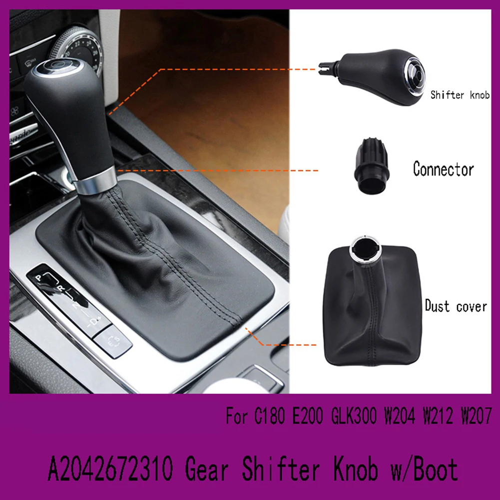 A2042672310 Gear Shifter Knob W/Boot For Benz C/E Class GLK C180 E200 GLK300 W204 W212 W207-X59A
A2042672310 Gear Shifter Knob W/Boot For Benz C/E Class GLK C180 E200 GLK300 W204 W212 W207-X59A