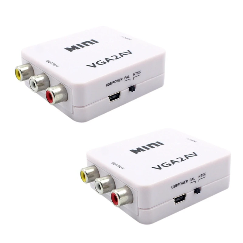 Новый мини-преобразователь VGA в AV, адаптер скалера с поддержкой 1080P VGA2AV, преобразователь ПК в ТВ, HD, компьютер на ТВ
Новый мини-преобразователь VGA в AV, адаптер скалера с поддержкой 1080P VGA2AV, преобразователь ПК в ТВ, HD, компьютер на ТВ