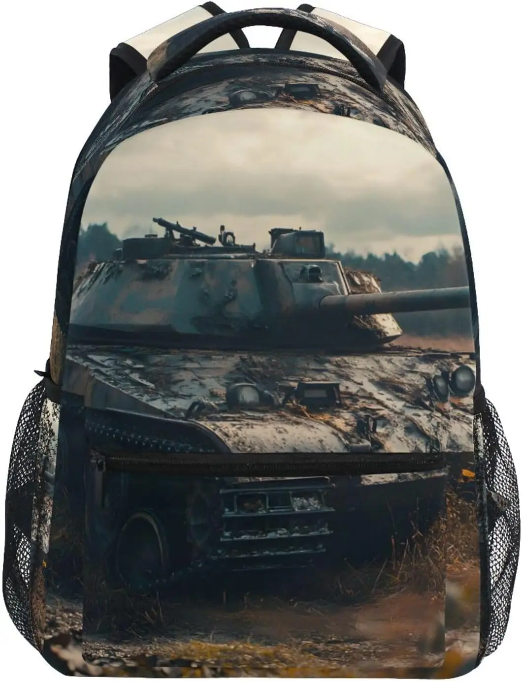 Kid's School Backpack Rusty Tank Print for Girls Boys, Bookbag Hiking Backpacks Medium Size
Kid's School Backpack Rusty Tank Print for Girls Boys, Bookbag Hiking Backpacks Medium Size