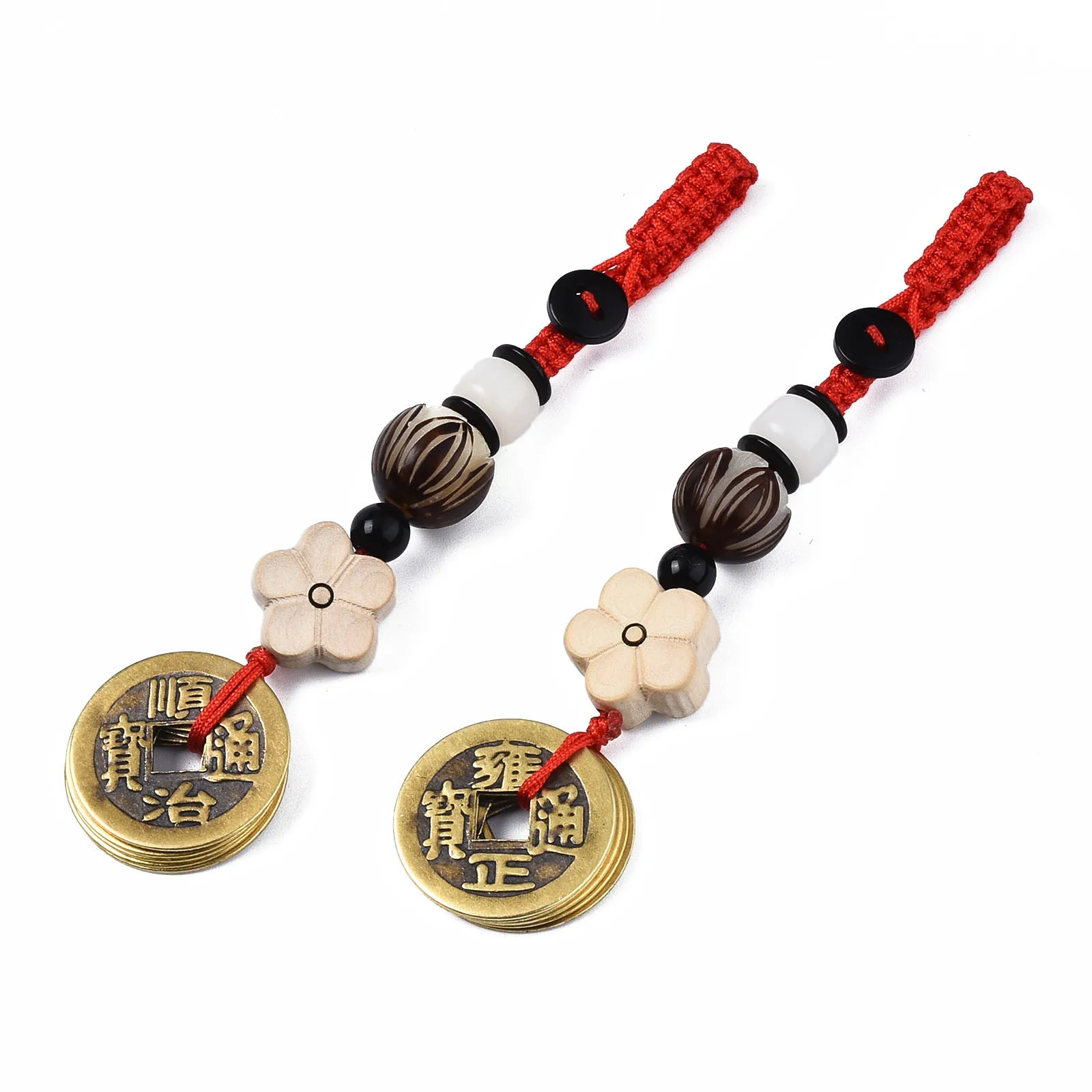 10pcs Copper Coin Pendant Decoration with Wood & Natural Agate & Coconut Bead Chinese Culture Lucky Gift Jewelry Accessories
10pcs Copper Coin Pendant Decoration with Wood & Natural Agate & Coconut Bead Chinese Culture Lucky Gift Jewelry Accessories