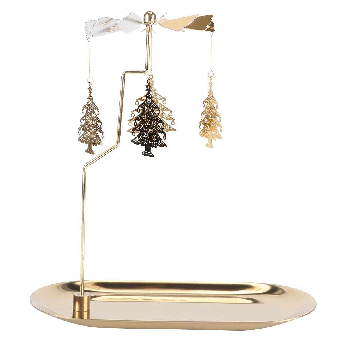 Creative Pine Tree Holder Christmas Decor Gold Rotating Stand Tea Light Candlestick Desktop Adornment Home Wedding Party
Creative Pine Tree Holder Christmas Decor Gold Rotating Stand Tea Light Candlestick Desktop Adornment Home Wedding Party