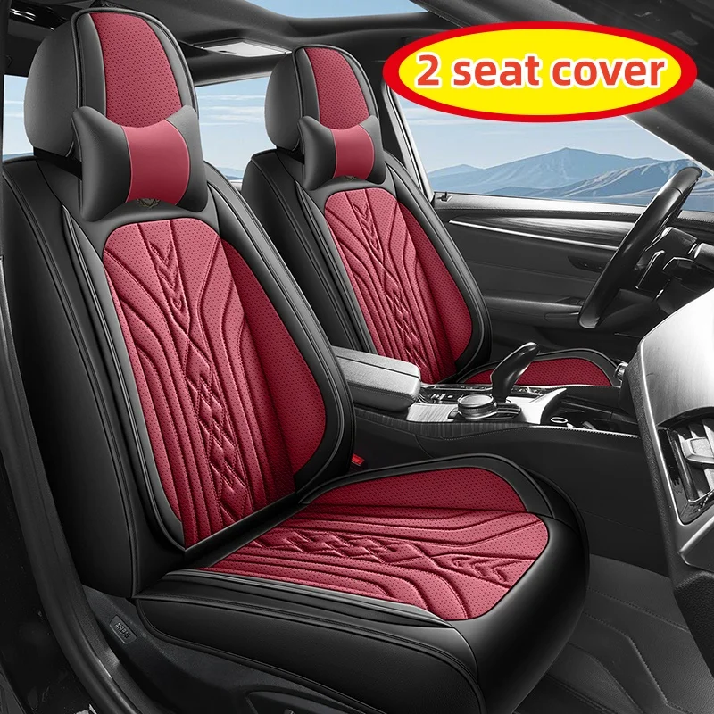 (Comfort Edition) Front Double Seats, Equipped with 2 Comfortable Headrests, Luxurious Nappa Leather Full-Cover Car Seat Covers, Universal, Comfortable, Breathable, and Wear-Resistant, Suitable for All Seasons, Three-Dimensional Design That Fits the Seat
(Comfort Edition) Front Double Seats, Equipped with 2 Comfortable Headrests, Luxurious Nappa Leather Full-Cover Car Seat Covers, Universal, Comfortable, Breathable, and Wear-Resistant, Suitable for All Seasons, Three-Dimensional Design That Fits the Seat