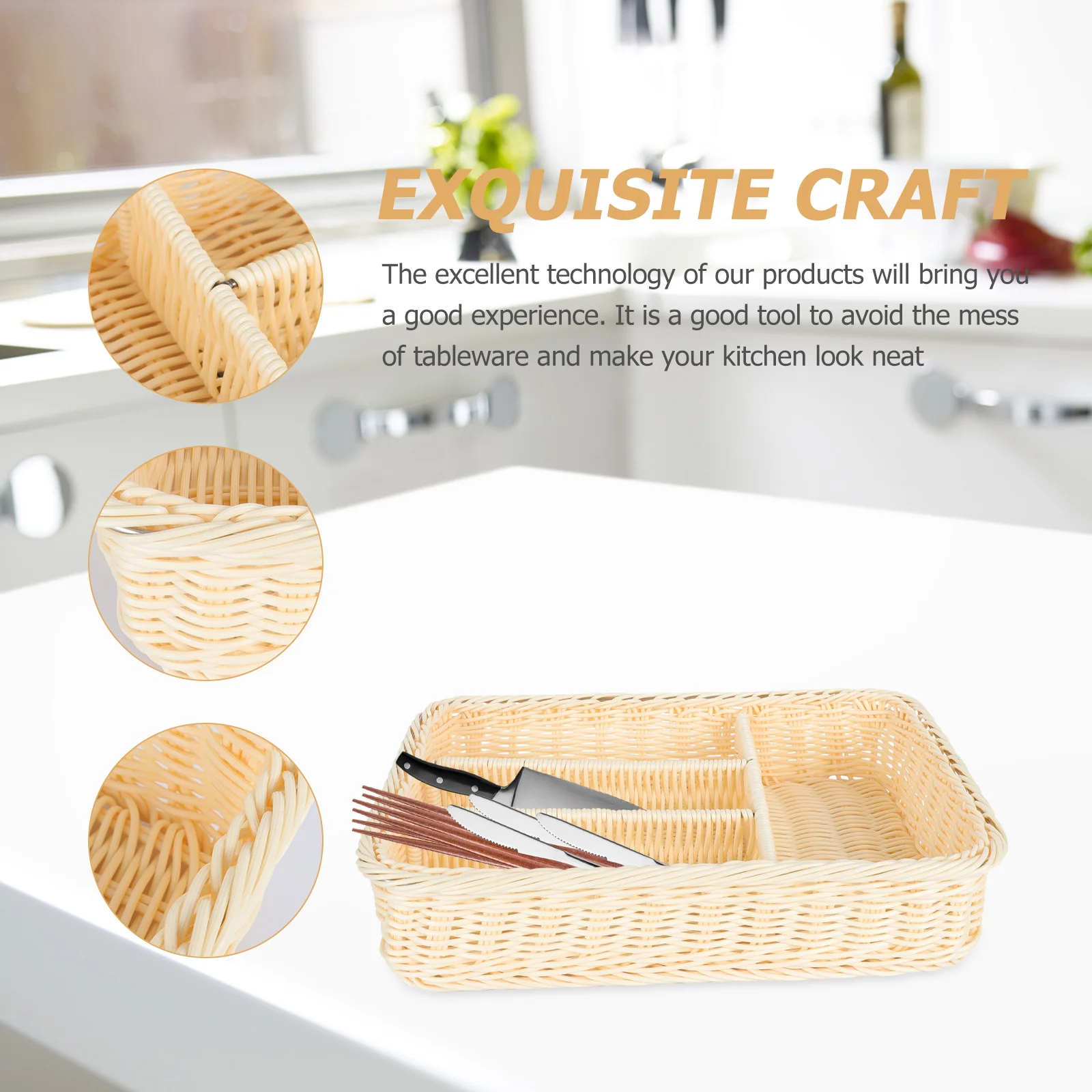 Desktop Storage Basket Rattan Simulated Water Tank Kitchen Cutlery Kitchenware Organizer Pp Drawer
Desktop Storage Basket Rattan Simulated Water Tank Kitchen Cutlery Kitchenware Organizer Pp Drawer