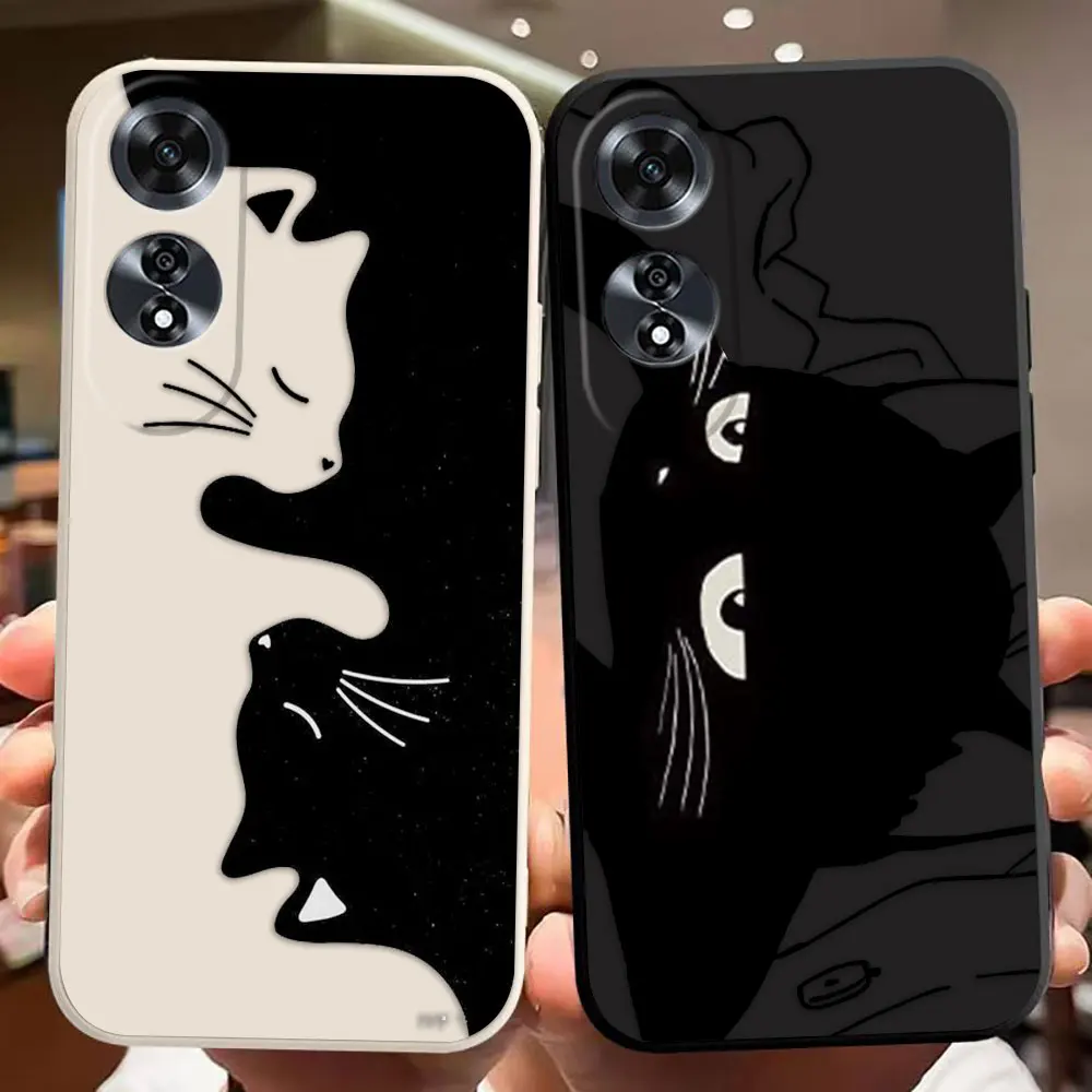 Funny Black Cat Phone Case For OPPO F11 F29 A9 A15 A16 A17 A31 A38 A53 A54 A54 A57 A60 A74 A78 A91 A92 A93 A94 A98 Case Capa
Funny Black Cat Phone Case For OPPO F11 F29 A9 A15 A16 A17 A31 A38 A53 A54 A54 A57 A60 A74 A78 A91 A92 A93 A94 A98 Case Capa