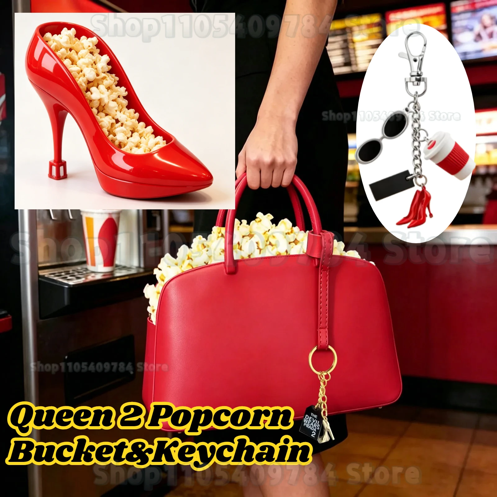 Red Handbag Popcorn Bucket,Queen 2 Red High Heels Popcorn Bucket,Hot Film Popcorn Bucket, Perfect for Movie Nights and Parties
Red Handbag Popcorn Bucket,Queen 2 Red High Heels Popcorn Bucket,Hot Film Popcorn Bucket, Perfect for Movie Nights and Parties