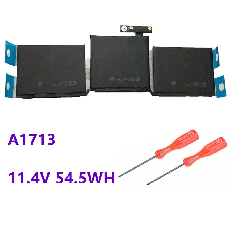 A1713 Laptop Battery for Apple MacBook Pro 13" A1708 2016 2017 EMC 2978 3164 020-00946 MLL42LL Battery 11.4V 54.5Wh/4781mAh
A1713 Laptop Battery for Apple MacBook Pro 13" A1708 2016 2017 EMC 2978 3164 020-00946 MLL42LL Battery 11.4V 54.5Wh/4781mAh