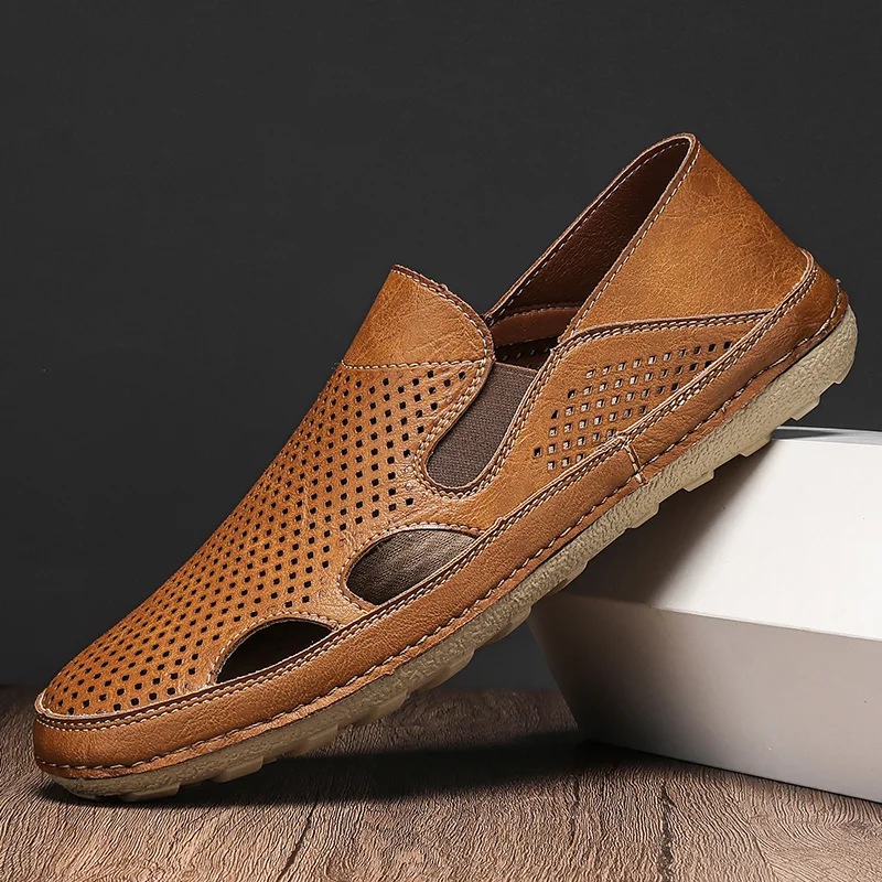 Men's Sandals Summer Driving Shoes Breathable Casual Sandals Man Beach Shoes Fashion Outdoor British Style Walking Loafers Male
Men's Sandals Summer Driving Shoes Breathable Casual Sandals Man Beach Shoes Fashion Outdoor British Style Walking Loafers Male