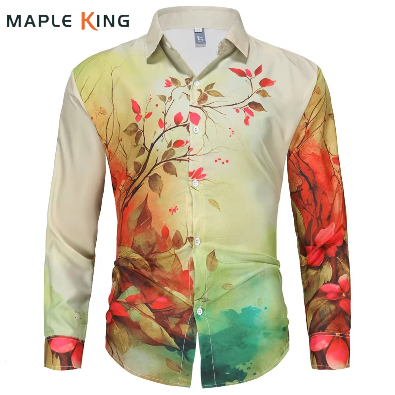 Floral Elegant Shirts for Man Camisa Hawaiana Hombre 2025 New Vintage Casual Long Sleeve Vacation Hippie Shirts Men Streetwear
Floral Elegant Shirts for Man Camisa Hawaiana Hombre 2025 New Vintage Casual Long Sleeve Vacation Hippie Shirts Men Streetwear