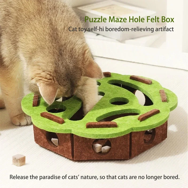 Cat Scratch Puzzle Box, Interactive Nail File Enrichment Maze, Mental Stimulation Toy for Cats and Kittens
Cat Scratch Puzzle Box, Interactive Nail File Enrichment Maze, Mental Stimulation Toy for Cats and Kittens