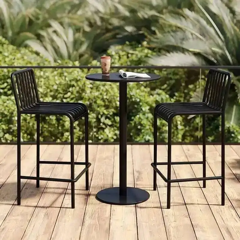 Modern Garden Chairs High Outdoor Iron Lounge Patio Reception Unique Relaxing Bar Stools Fashion Taburetes De Bar Furniture
Modern Garden Chairs High Outdoor Iron Lounge Patio Reception Unique Relaxing Bar Stools Fashion Taburetes De Bar Furniture