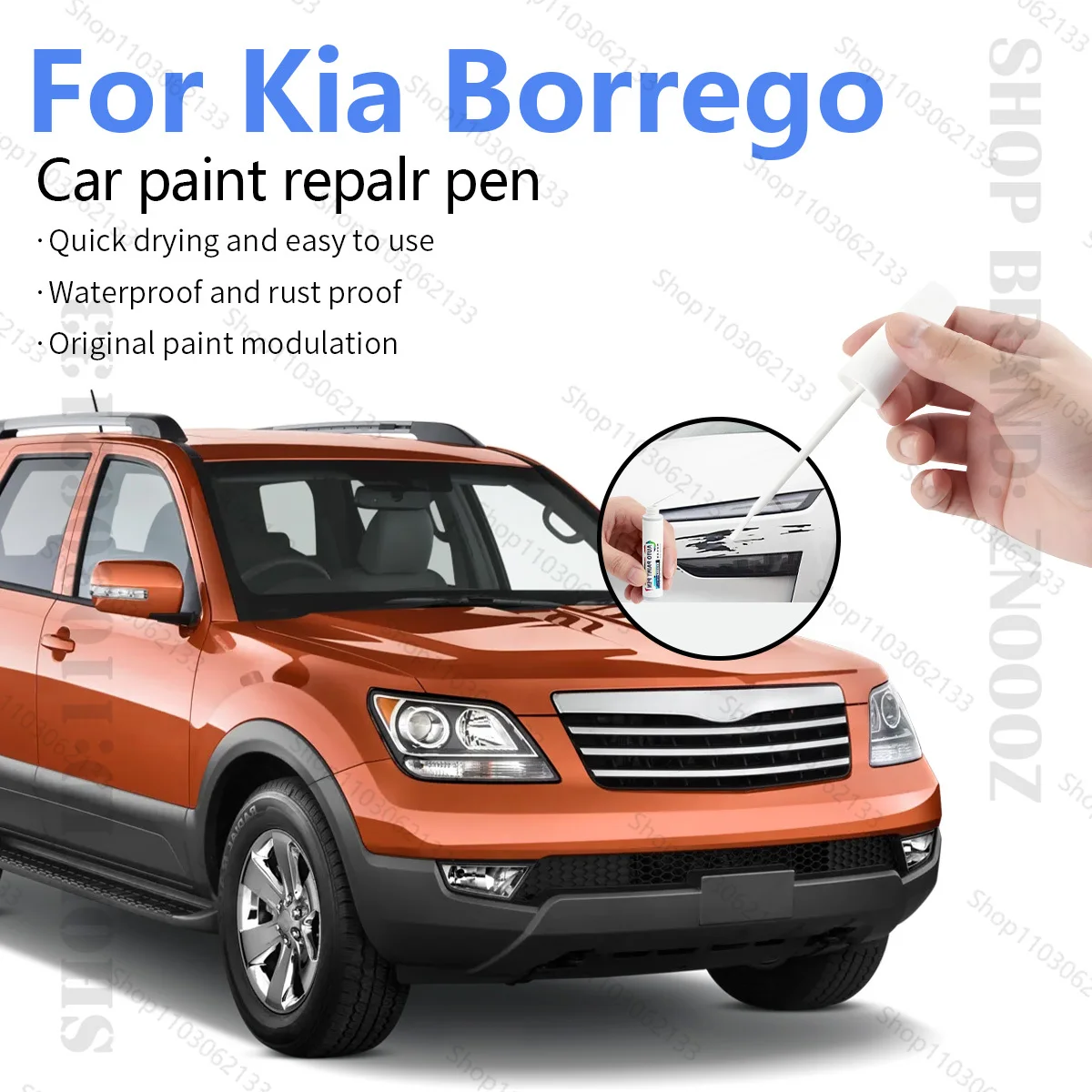 Ручка для ремонта автомобильной краски, аксессуары для ремонта царапин, серый KLG, черный ABP, белый UD, красный, IY, коричневый, красный для 2008-2025 Kia Borrego
Ручка для ремонта автомобильной краски, аксессуары для ремонта царапин, серый KLG, черный ABP, белый UD, красный, IY, коричневый, красный для 2008-2025 Kia Borrego