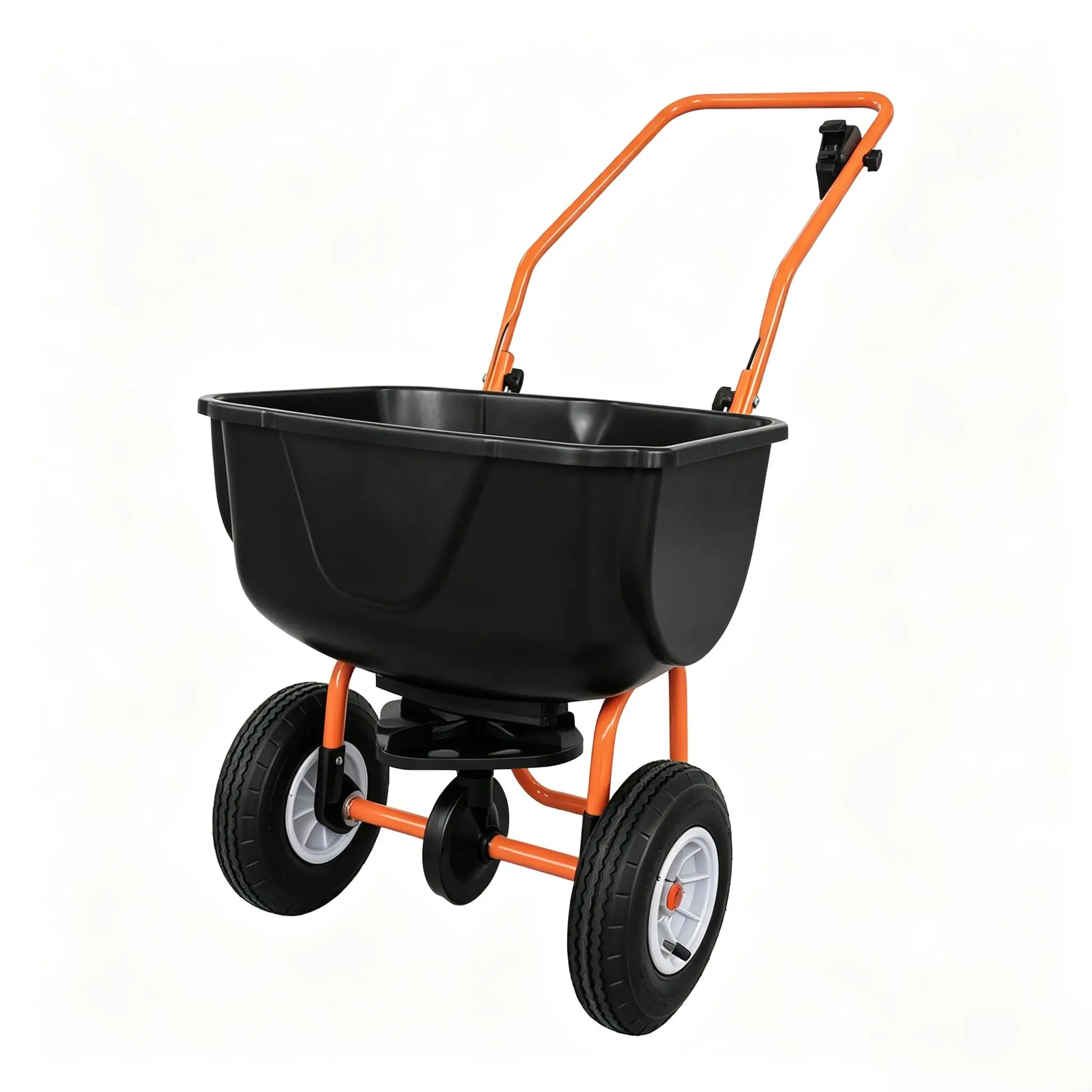 Fertilizer Spreader, Walk Behind Seed Spreader, 70LBS Capacity, Adjustable Flow Control, 8 in All Terrain Pneumatic Tires, 0–10FT Spreading Width, for Lawn Care & Seed Spreading
Fertilizer Spreader, Walk Behind Seed Spreader, 70LBS Capacity, Adjustable Flow Control, 8 in All Terrain Pneumatic Tires, 0–10FT Spreading Width, for Lawn Care & Seed Spreading