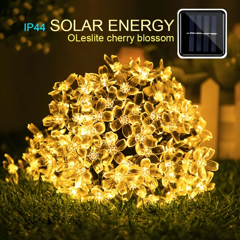 Solar Cherry Blossom LED String Lights Indoor Outdoor Waterproof for Garden Balcony Patio Wedding Christmas Party Decor
Solar Cherry Blossom LED String Lights Indoor Outdoor Waterproof for Garden Balcony Patio Wedding Christmas Party Decor