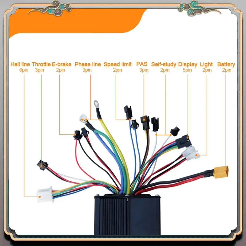 Durable 48V 72V E-Bike 40A 1000W-2000W Three Mode Sine Wave Controller For Electric Bicycle Ebike E-Scooter
Durable 48V 72V E-Bike 40A 1000W-2000W Three Mode Sine Wave Controller For Electric Bicycle Ebike E-Scooter