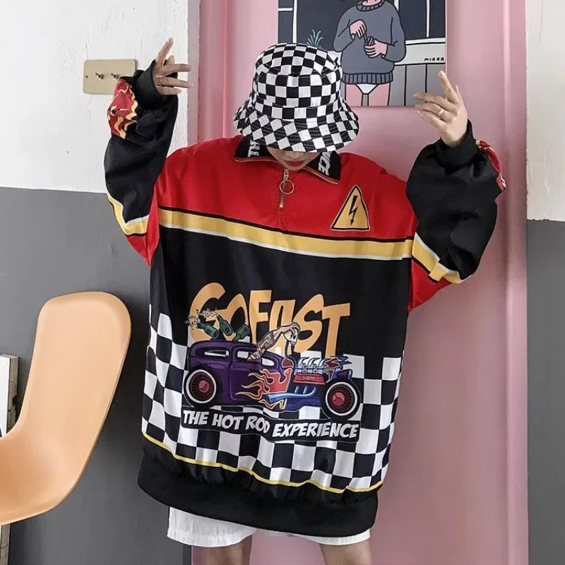 Hip Hop Print Design Loose Half Open Neck Sweater For Women In Autumn Personalized Atmosphere And Temperament Chic Coat Trend
Hip Hop Print Design Loose Half Open Neck Sweater For Women In Autumn Personalized Atmosphere And Temperament Chic Coat Trend