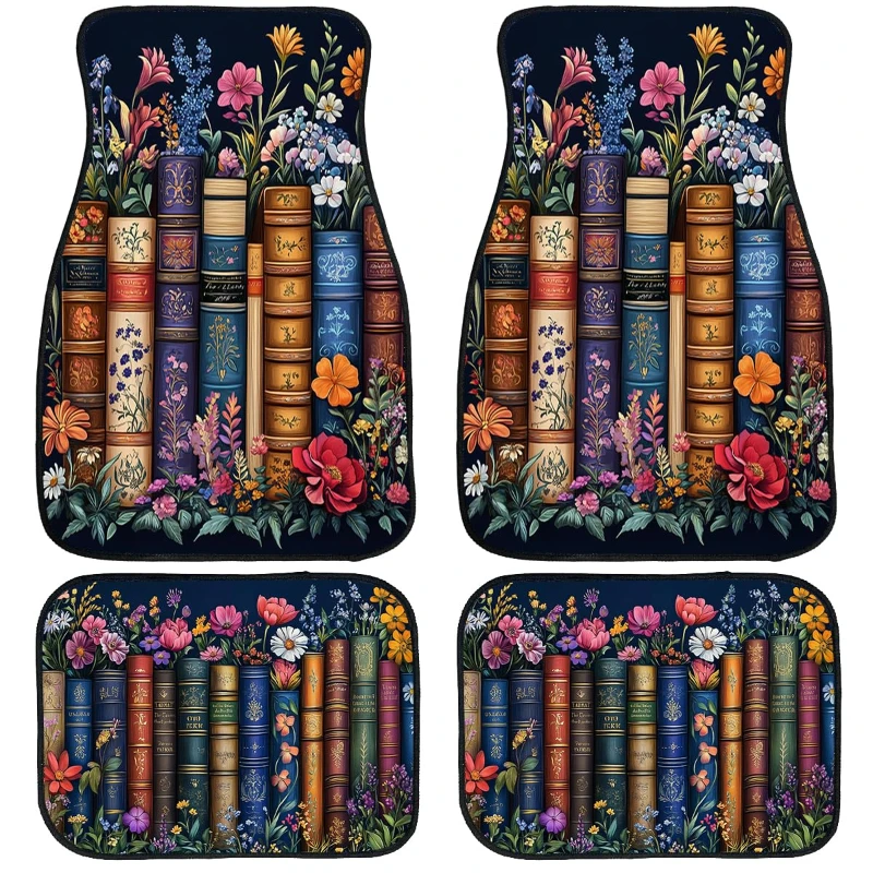 4pcs Universal Car Floor Mat Vintage Book Print Anti-Slip Auto Foot Pad Waterproof Carpet For SUV Truck Van Interior Accessories
4pcs Universal Car Floor Mat Vintage Book Print Anti-Slip Auto Foot Pad Waterproof Carpet For SUV Truck Van Interior Accessories