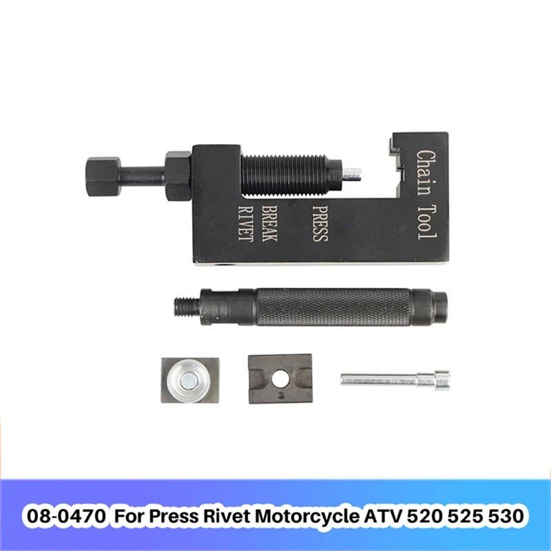 Chain Breaker Rivet Punching Tool Timing Chain Remover Chain Breaker 08-0470 For Press/Rivet Motorcycle/ATV 520/525/530
Chain Breaker Rivet Punching Tool Timing Chain Remover Chain Breaker 08-0470 For Press/Rivet Motorcycle/ATV 520/525/530