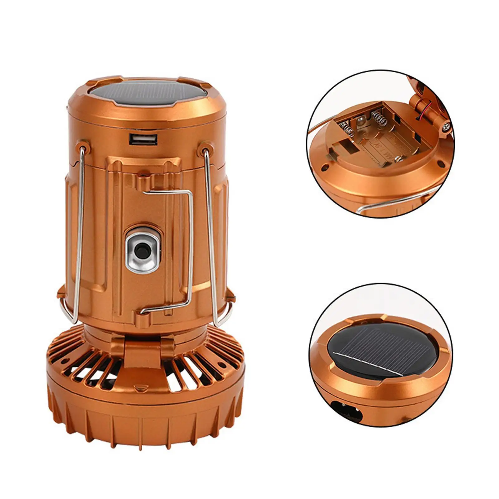 Camping Lantern with Solar Charging and Fan Portable LED Rechargeable Lantern Emergency Flashlight for Travel Picnic Hiking Use
Camping Lantern with Solar Charging and Fan Portable LED Rechargeable Lantern Emergency Flashlight for Travel Picnic Hiking Use