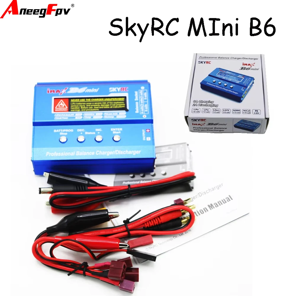 Оригинальное зарядное устройство SKYRC IMAX B6 MINI 60W 5W Max с функцией балансировки и разрядки, с зарядным кабелем для LiPo аккумуляторов радиоуправляемых вертолетов
Оригинальное зарядное устройство SKYRC IMAX B6 MINI 60W 5W Max с функцией балансировки и разрядки, с зарядным кабелем для LiPo аккумуляторов радиоуправляемых вертолетов