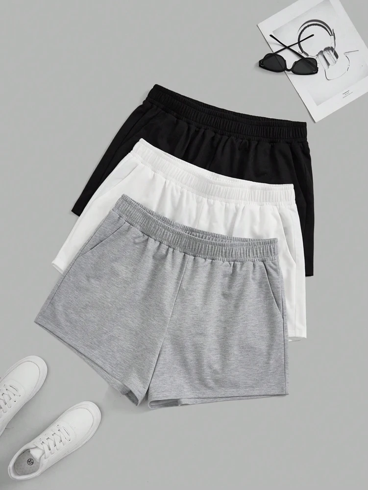 Elastic Waist Biker Shorts 3 Pack Plus Size Women Polyester Summer Yoga Running Bottoms
Elastic Waist Biker Shorts 3 Pack Plus Size Women Polyester Summer Yoga Running Bottoms