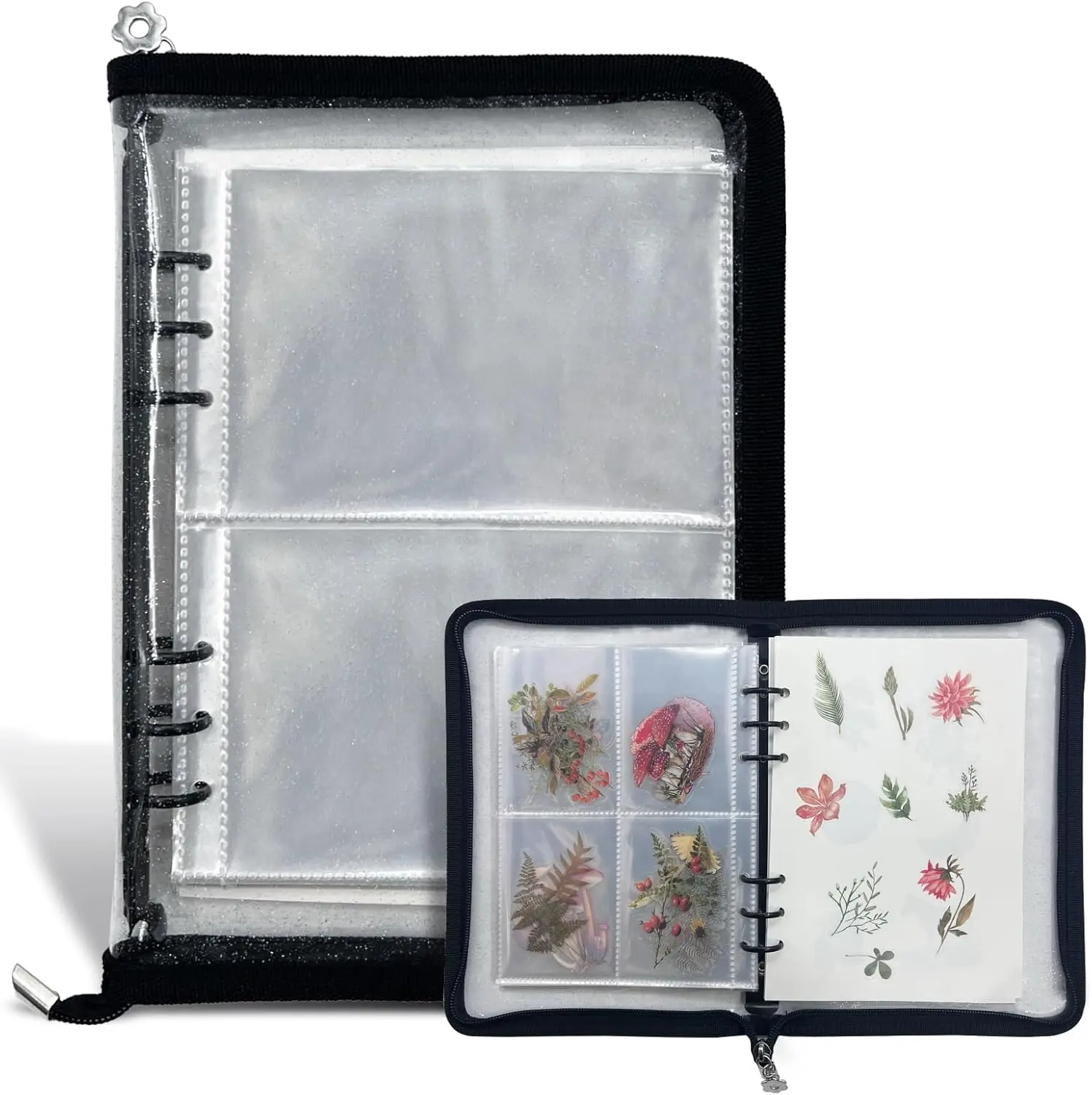 Sticker Storage Organizer Sticker Collecting Zipper Binder Album Reusable Collecting Book with Blank Release Paper and Pocket
Sticker Storage Organizer Sticker Collecting Zipper Binder Album Reusable Collecting Book with Blank Release Paper and Pocket