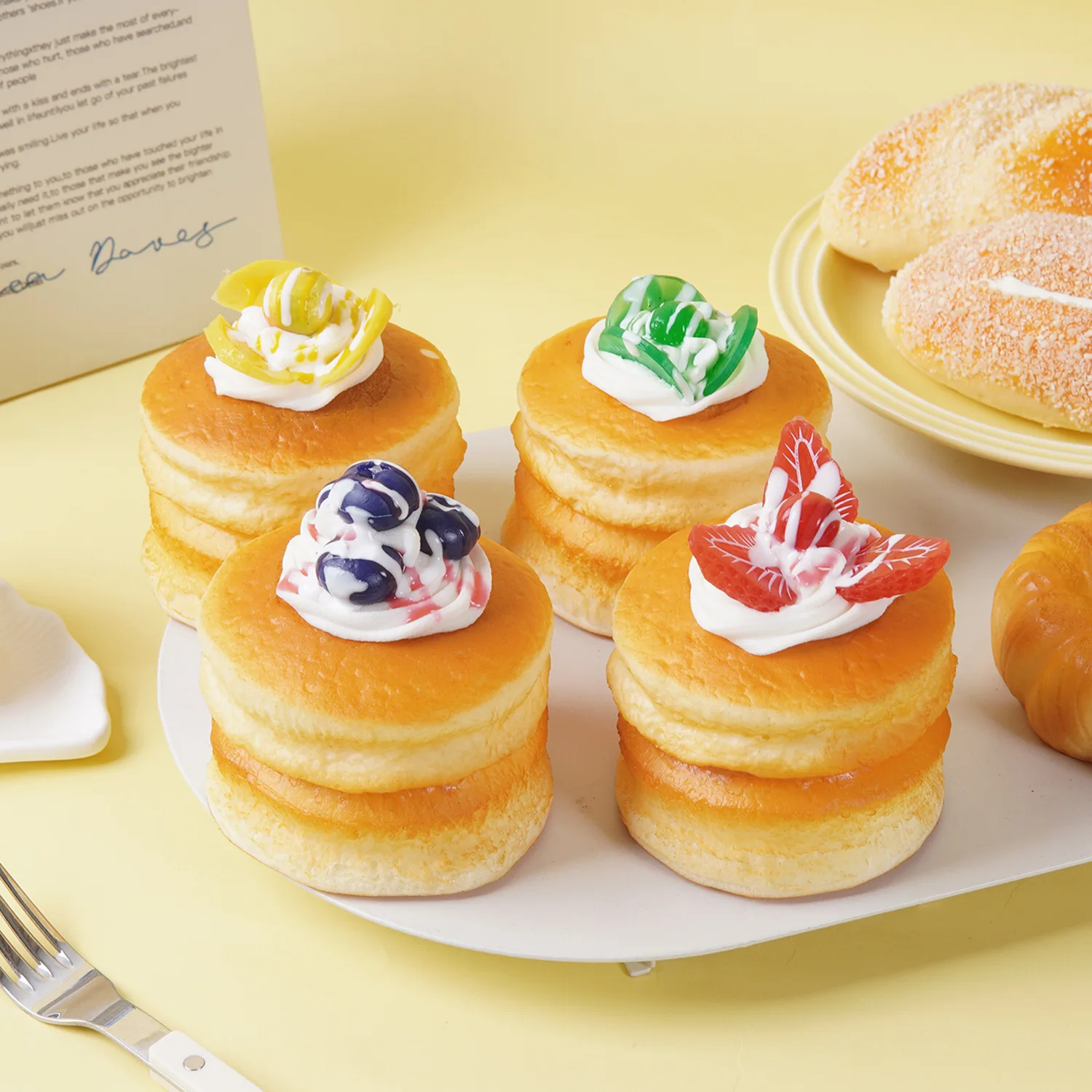 PU Simulation Double Layer Fruit Cream Cake Refrigerator Sticker Simulation Food Shufflé Cake Quick Rebound Bread Toy
PU Simulation Double Layer Fruit Cream Cake Refrigerator Sticker Simulation Food Shufflé Cake Quick Rebound Bread Toy
