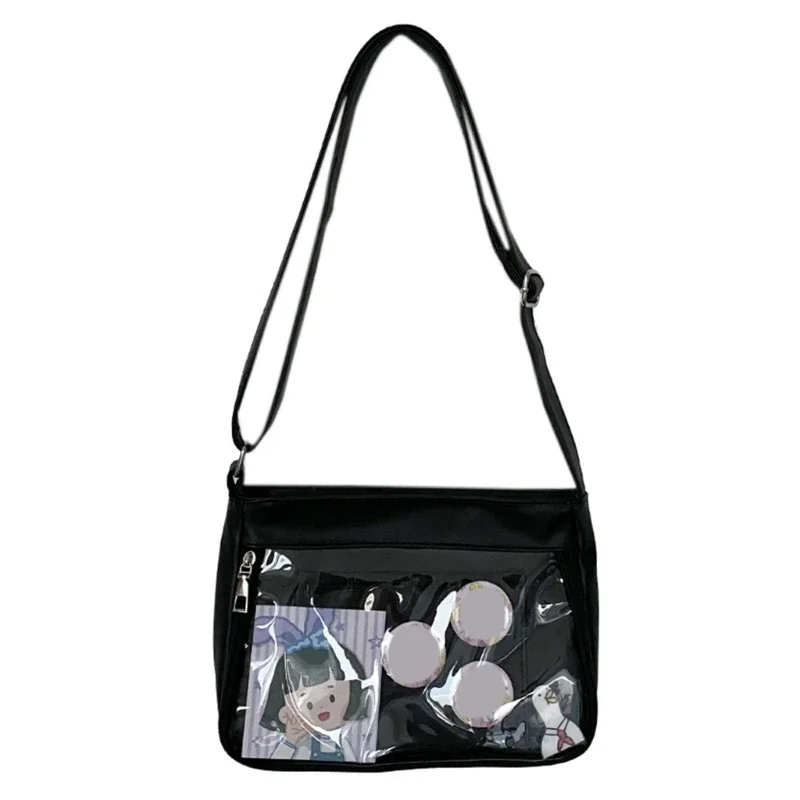 Japanese Harajuku Ita Bag for Women Transparent Pocket Itabag High School Girls Uniform JK Crossbody Shoulder Bag
Japanese Harajuku Ita Bag for Women Transparent Pocket Itabag High School Girls Uniform JK Crossbody Shoulder Bag