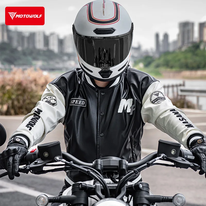 Motowolf Men's Leather Motorcycle Jacket CE Armored Waterproof Biker Jacket Black Retro Winter Warm Slim Fit Racing Jackets
Motowolf Men's Leather Motorcycle Jacket CE Armored Waterproof Biker Jacket Black Retro Winter Warm Slim Fit Racing Jackets