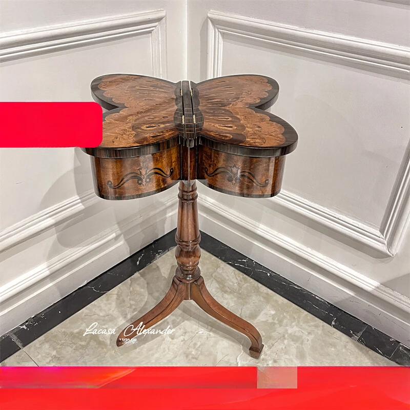 Spot butterfly shaped flower table with peach blossom heart and solid wood edge table
Spot butterfly shaped flower table with peach blossom heart and solid wood edge table
