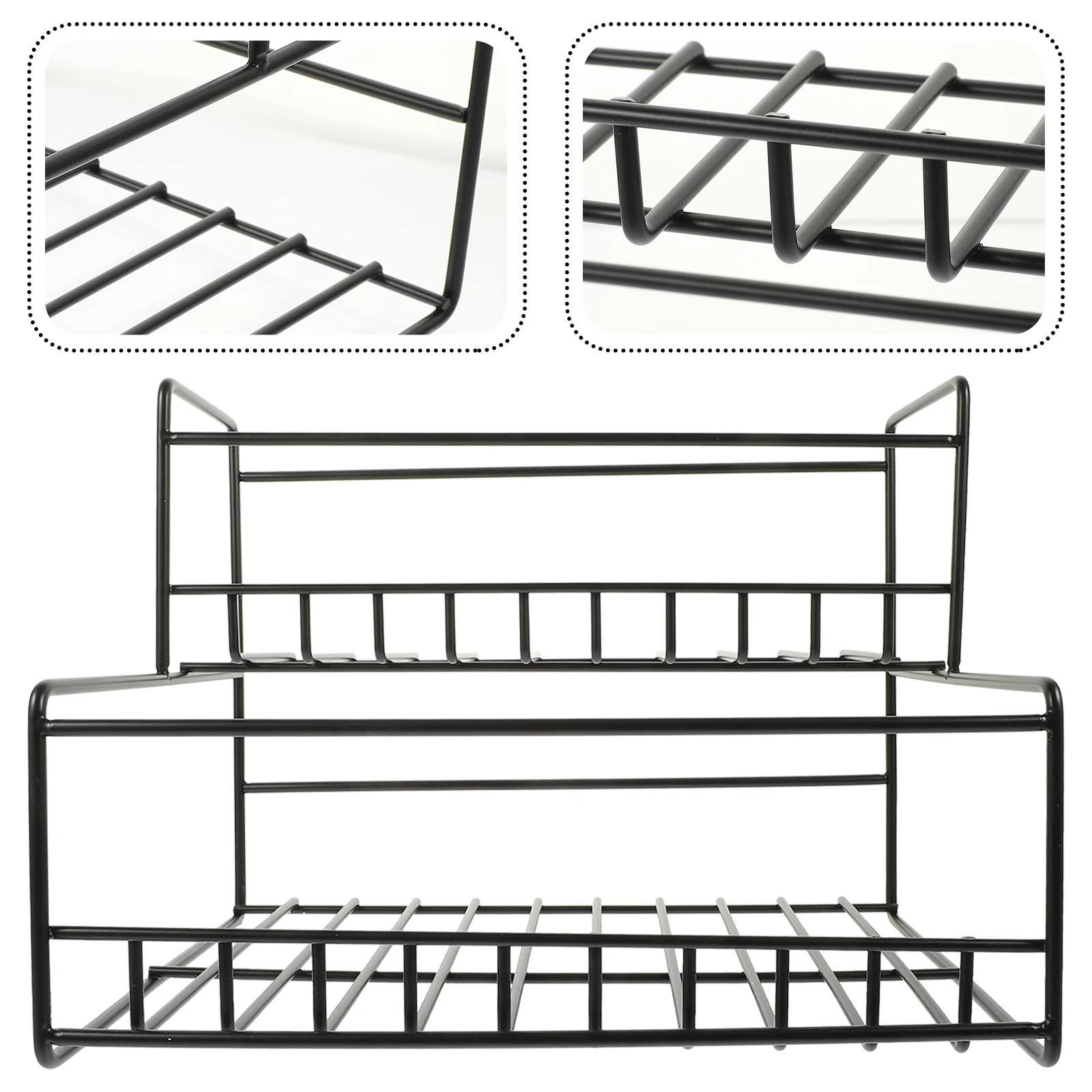 2-Tier Iron Storage Multifunctional Kitchen Organizer Syrup Bottle Holder For Home Coffee Shop Spice Household Shelf
2-Tier Iron Storage Multifunctional Kitchen Organizer Syrup Bottle Holder For Home Coffee Shop Spice Household Shelf