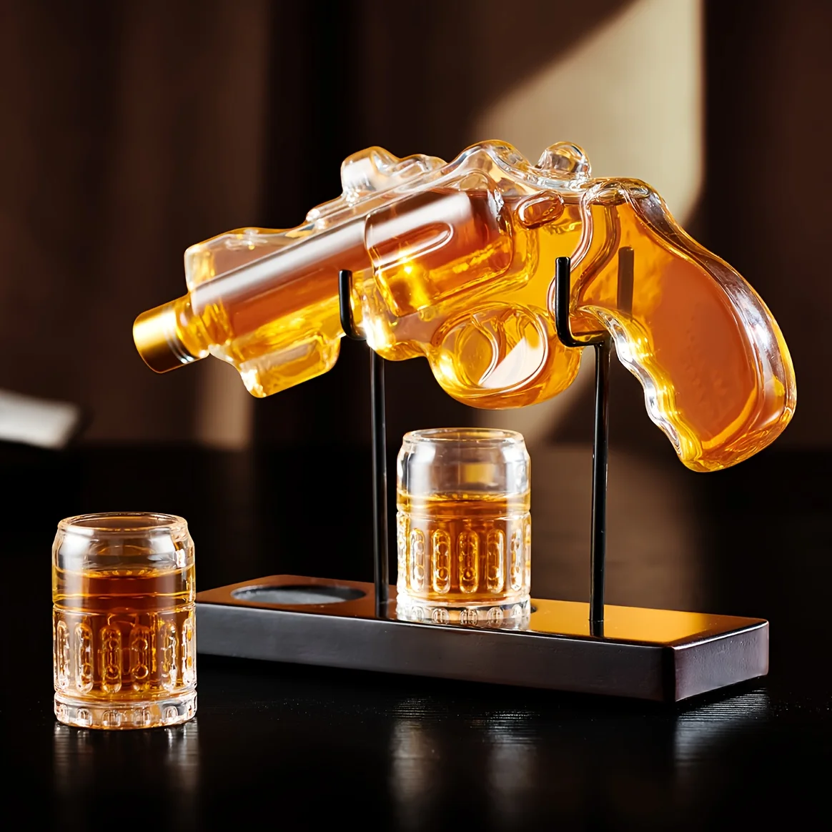 Father's Day Mother's Day Gifts, Whiskey Decanter & 2 Shot Glasses, Unique Birthday & Anniversary Gift Ideas for Him Husband, Cool Pistol Holder Liquor Dispenser for Home Bar
Father's Day Mother's Day Gifts, Whiskey Decanter & 2 Shot Glasses, Unique Birthday & Anniversary Gift Ideas for Him Husband, Cool Pistol Holder Liquor Dispenser for Home Bar
