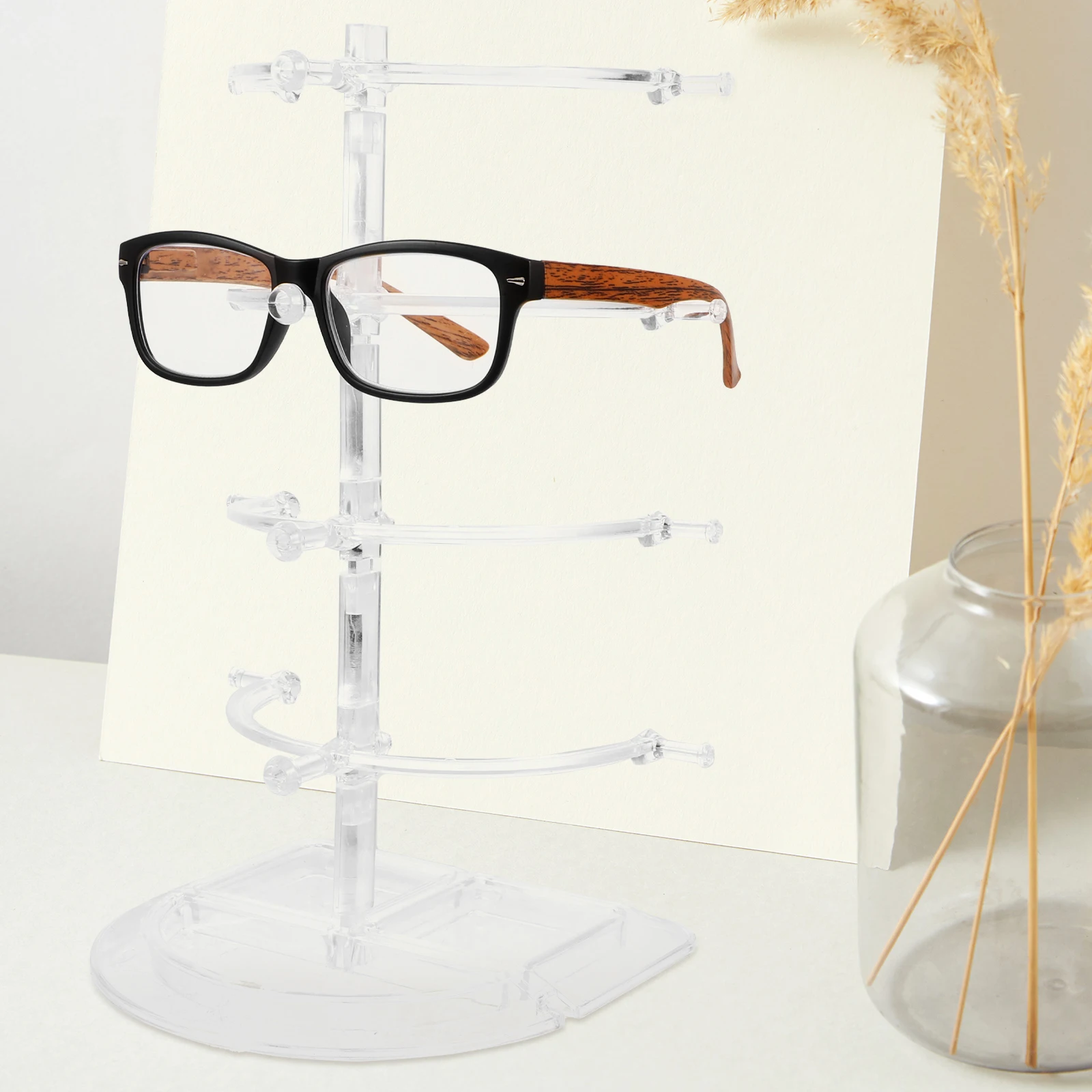 Glasses Display Stand Eyeglasses Sunglasses Rack Holder Storage Box 4 Layers Transparent Material Suitable Eyewear Stores
Glasses Display Stand Eyeglasses Sunglasses Rack Holder Storage Box 4 Layers Transparent Material Suitable Eyewear Stores