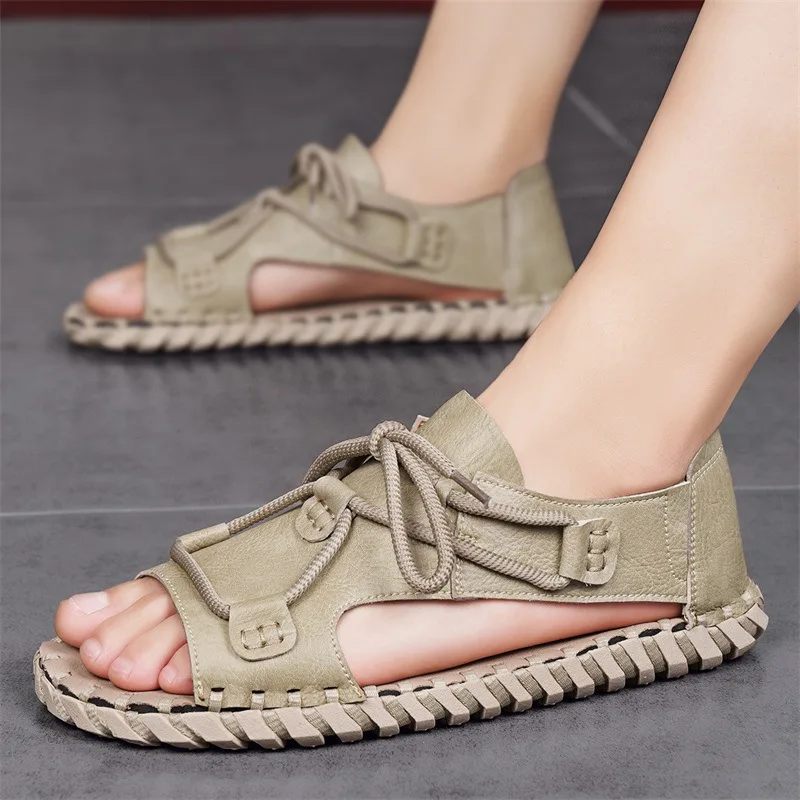 Roman Style Soft Strappy Hollow Open Toe Man Sandals Outdoor Daily Use New Fashion Breathable Summer Sale Arrival Shoes for Men
Roman Style Soft Strappy Hollow Open Toe Man Sandals Outdoor Daily Use New Fashion Breathable Summer Sale Arrival Shoes for Men