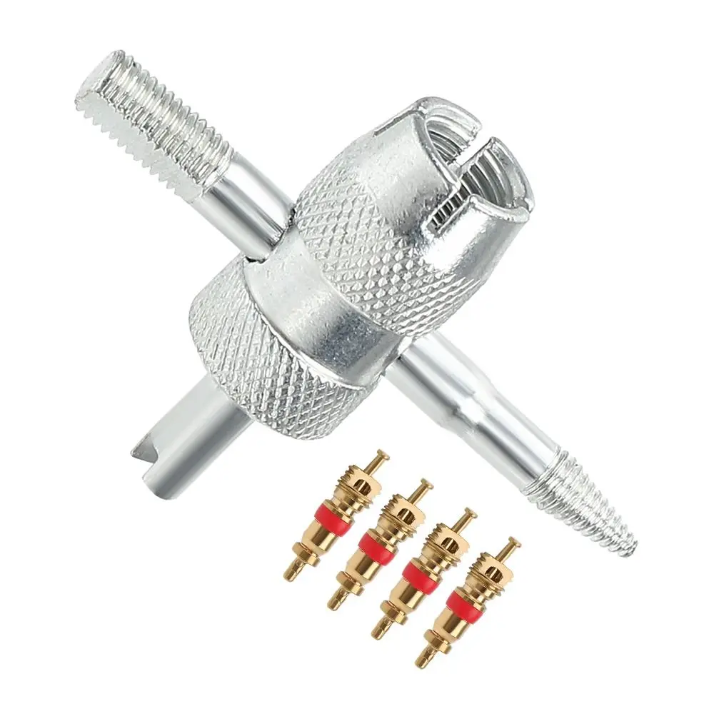 5 шт. универсальный медный сердечник клапана 4 в 1 для чистки шин клапан из нержавеющей стали инструменты для ремонта шин автомобиля
5 шт. универсальный медный сердечник клапана 4 в 1 для чистки шин клапан из нержавеющей стали инструменты для ремонта шин автомобиля