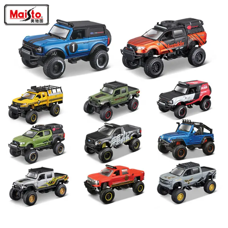 Maisto Jeep Wrangler Chevrolet Ford Alloy Modified Off-road Vehicles Car Model Metal Toy Miniature Scale Vehicle Model Kids Gift
Maisto Jeep Wrangler Chevrolet Ford Alloy Modified Off-road Vehicles Car Model Metal Toy Miniature Scale Vehicle Model Kids Gift