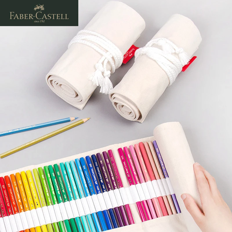 FABER CASTELL Canvas Pen Curtain 50/64/76 Holes Pencil Bag Case Holder Roll Up Sketch Pencil Storage Pouch Student Painting Tool
FABER CASTELL Canvas Pen Curtain 50/64/76 Holes Pencil Bag Case Holder Roll Up Sketch Pencil Storage Pouch Student Painting Tool