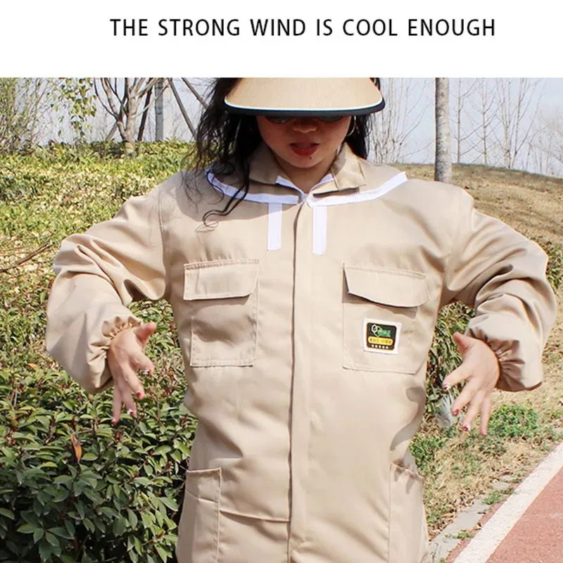 Костюм для пчеловодства, защитная одежда цвета хаки, защитная одежда с веером, дышащая медовая шляпа для пчеловода, одежда для пчеловодства
Костюм для пчеловодства, защитная одежда цвета хаки, защитная одежда с веером, дышащая медовая шляпа для пчеловода, одежда для пчеловодства