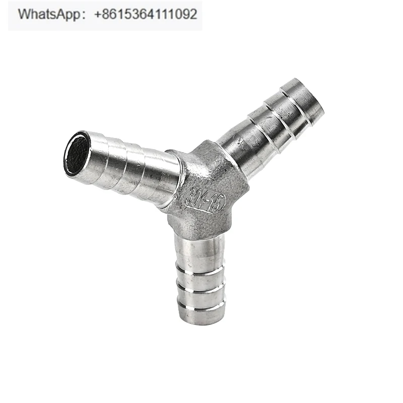 304 stainless steel Y-type T-type pagoda tee connector hose leather pipe trachea herringbone shunt bamboo hose connector
304 stainless steel Y-type T-type pagoda tee connector hose leather pipe trachea herringbone shunt bamboo hose connector