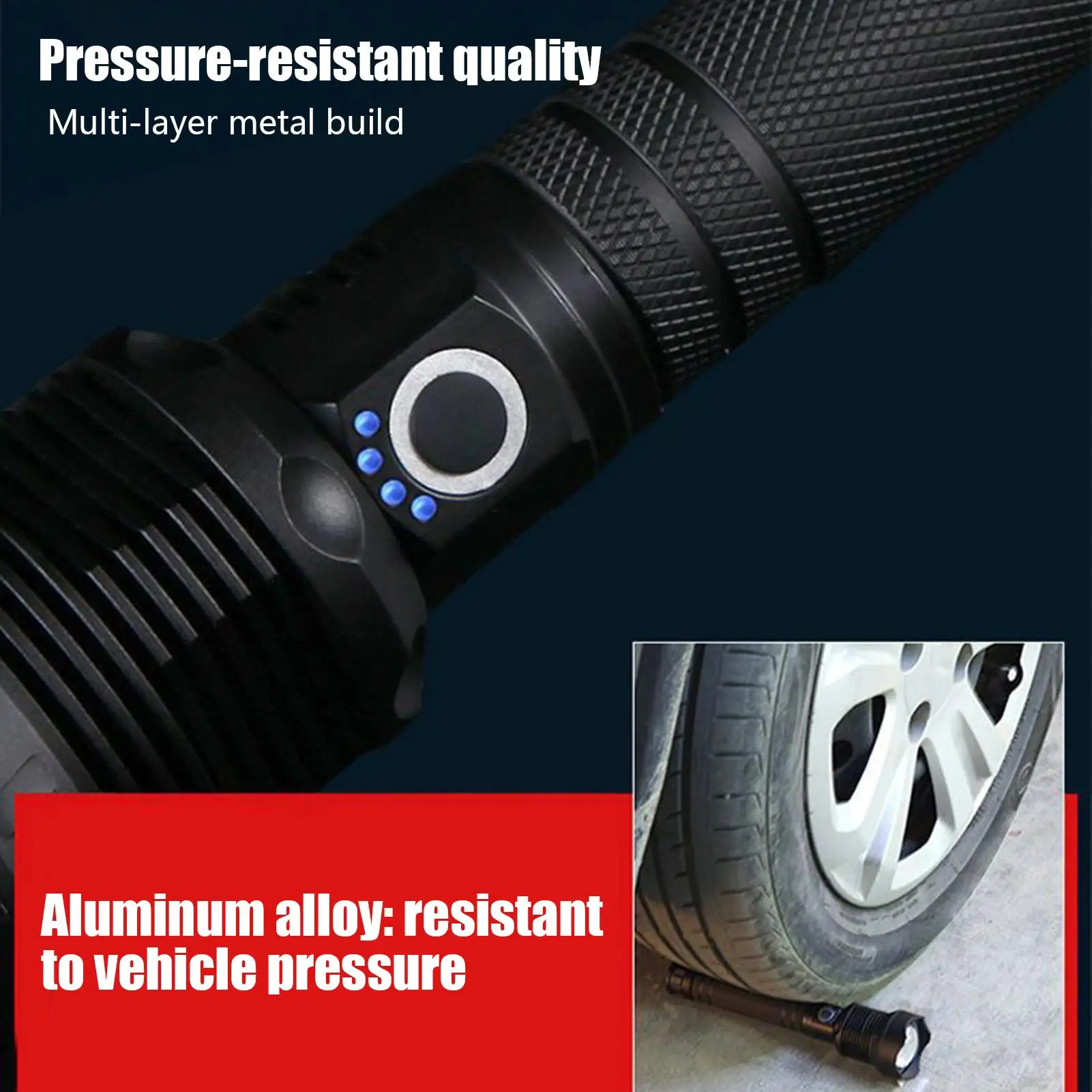 Мощный портативный светодиодный фонарик, перезаряжаемый, водонепроницаемый, для выживания, походов, пеших прогулок, бега, ночных активностей
Мощный портативный светодиодный фонарик, перезаряжаемый, водонепроницаемый, для выживания, походов, пеших прогулок, бега, ночных активностей