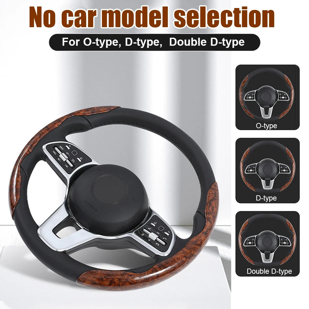 2pcs Car Steering Wheel Cover D-shaped Round Steering Wheel Protective Cover Anti Slip Auto Interior Accessories Universal
2pcs Car Steering Wheel Cover D-shaped Round Steering Wheel Protective Cover Anti Slip Auto Interior Accessories Universal