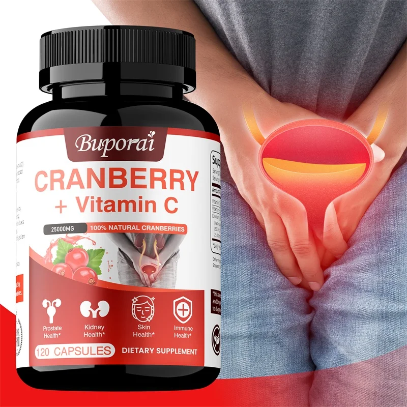 Cranberry Extract Supports - Urinary Tract Health, Bladder Health, Antioxidant, Rich in Vitamin C, Daily Cranberry Capsules
Cranberry Extract Supports - Urinary Tract Health, Bladder Health, Antioxidant, Rich in Vitamin C, Daily Cranberry Capsules