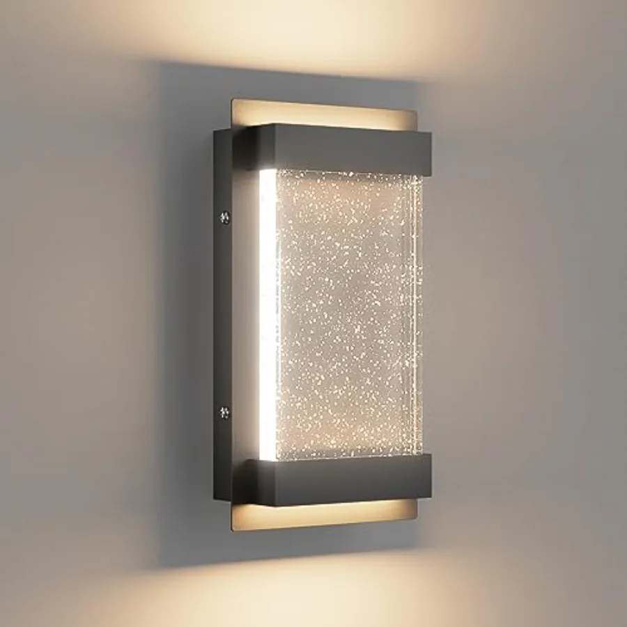 Led Modern Wall Sconce with Crystal Bubble Glass 3000K Outdoor LED Porch Light Indoor Outdoor Sconce Wall Lighting Wall Mount L
Led Modern Wall Sconce with Crystal Bubble Glass 3000K Outdoor LED Porch Light Indoor Outdoor Sconce Wall Lighting Wall Mount L