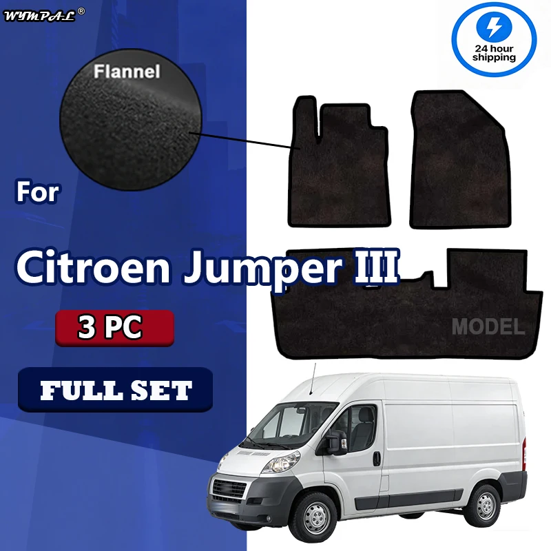 Flannel Car velour mats for Citroen Jumper III delivery truck (2014 -) -black
Flannel Car velour mats for Citroen Jumper III delivery truck (2014 -) -black