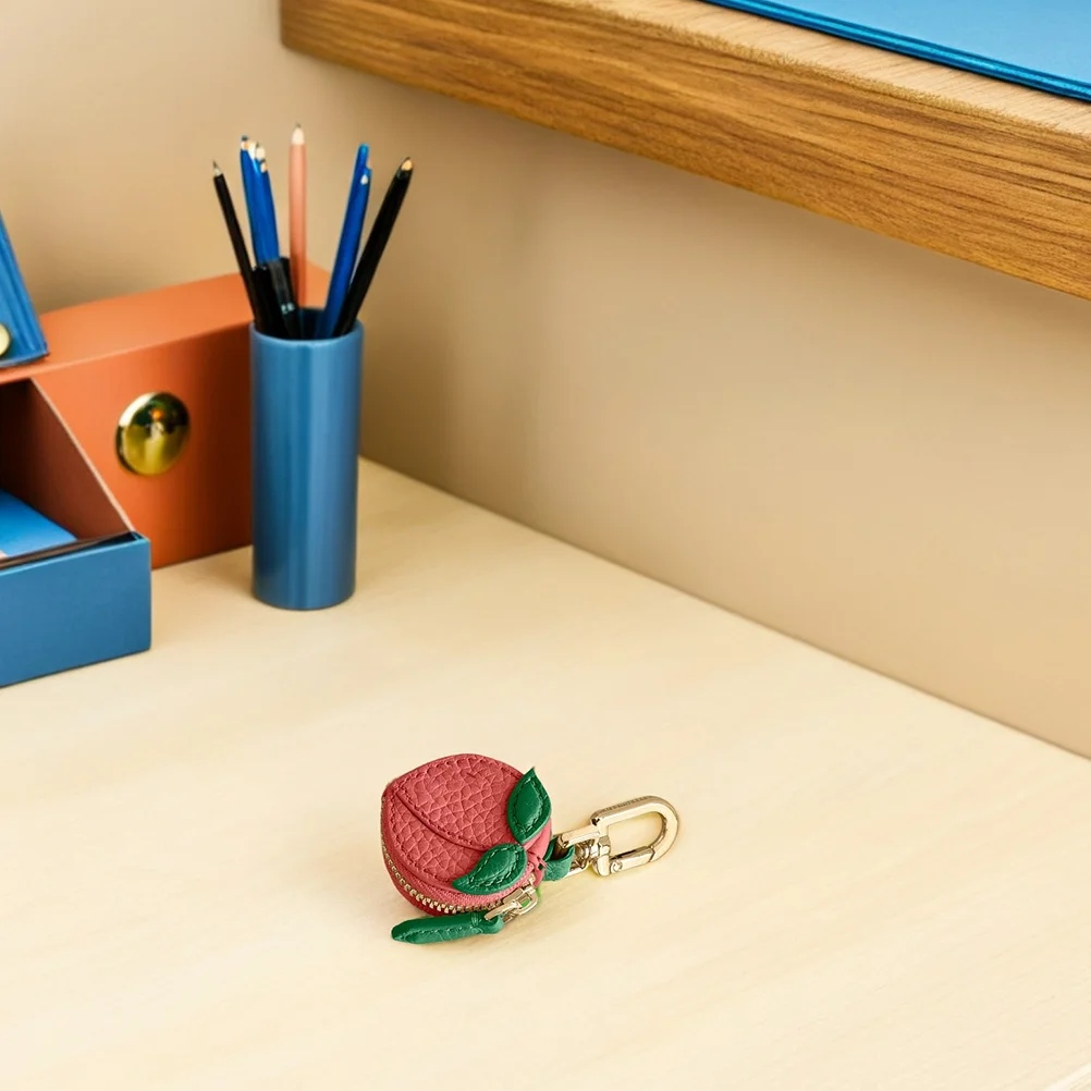 Mini Peach Coin Purse Keychain Realistic Fruit Charm Cute Mini Wallet Pouch Keychain for Coins Keys Cards Key Chain Wallet
Mini Peach Coin Purse Keychain Realistic Fruit Charm Cute Mini Wallet Pouch Keychain for Coins Keys Cards Key Chain Wallet