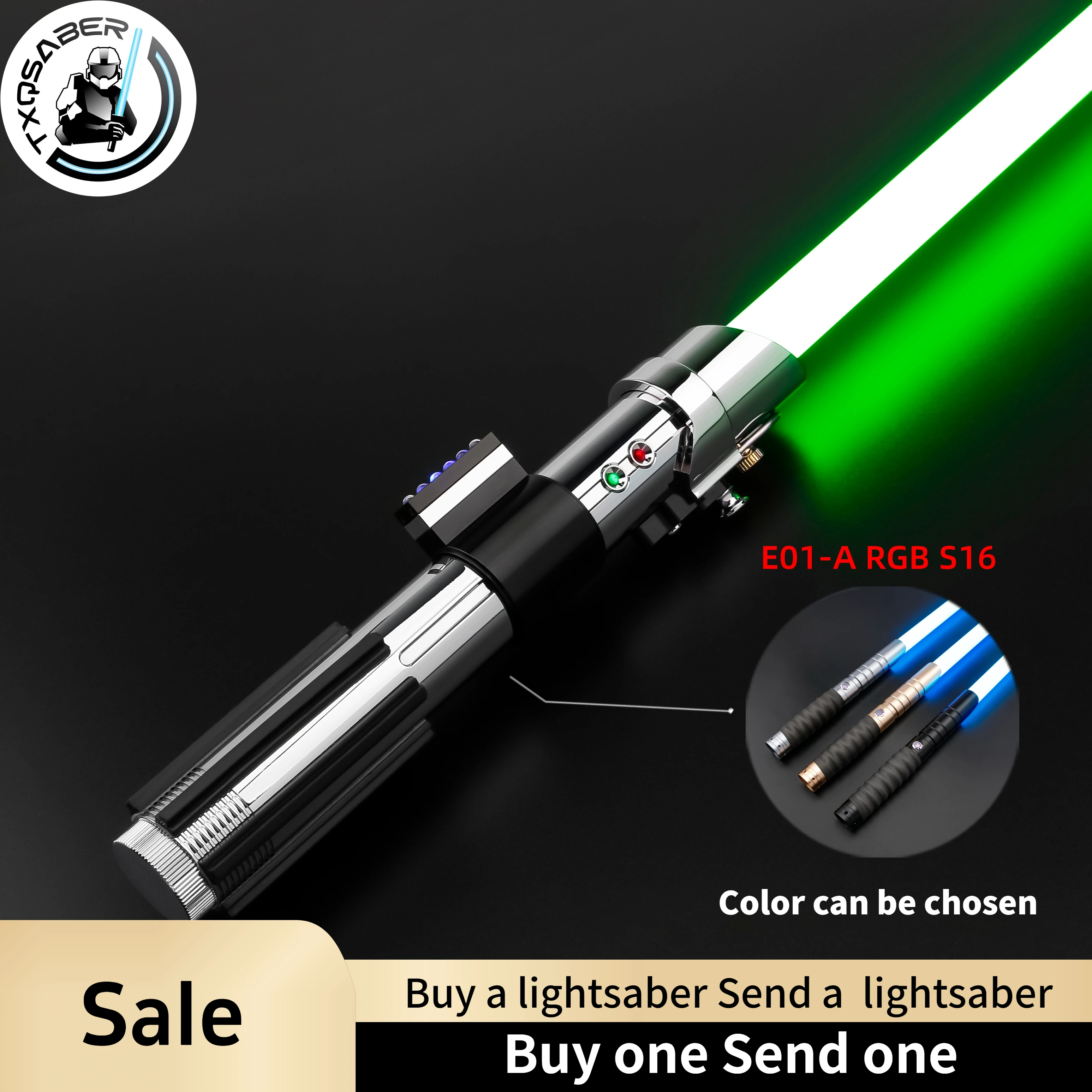 TXQSABER Lightsaber Anakin EP2 Replica Light Sword Metal Handle Smooth Swing Blaster FOC Laser Sword Adult Toys for Cosplay
TXQSABER Lightsaber Anakin EP2 Replica Light Sword Metal Handle Smooth Swing Blaster FOC Laser Sword Adult Toys for Cosplay