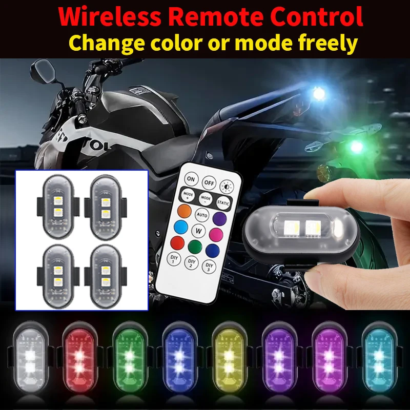 Car Strobe Light 8Color Remote Motorcycle Flash Led Anti-collision Warning Lamp Waterproof Wireless Remote Control For Car Bike
Car Strobe Light 8Color Remote Motorcycle Flash Led Anti-collision Warning Lamp Waterproof Wireless Remote Control For Car Bike