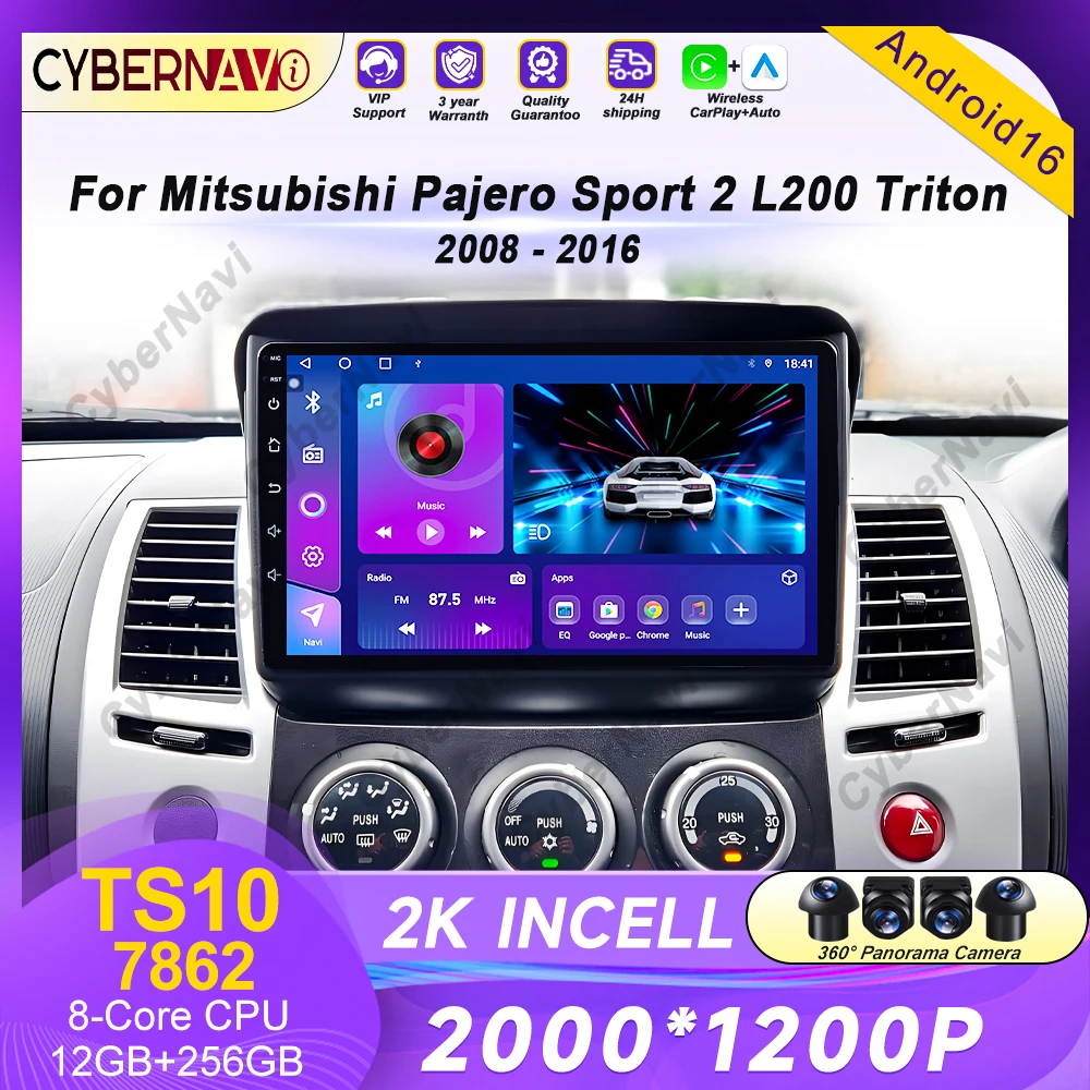 For Mitsubishi Pajero Sport 2 2008 - 2016 L200 Triton 2006 - 2014 Android Car Radio Multimedia Video Player GPS CarPlay BT QLED
For Mitsubishi Pajero Sport 2 2008 - 2016 L200 Triton 2006 - 2014 Android Car Radio Multimedia Video Player GPS CarPlay BT QLED