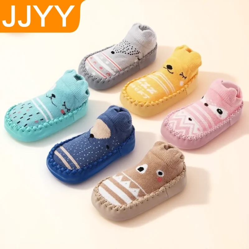 Non-Slip Baby Socks with Rubber Sole Soft Cute Animal Design Infant Toddler First Walking Shoes for Newborns
Non-Slip Baby Socks with Rubber Sole Soft Cute Animal Design Infant Toddler First Walking Shoes for Newborns
